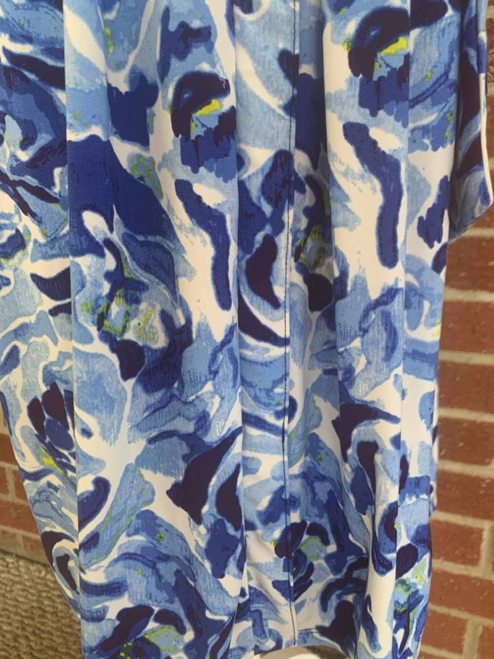 Dana Buchman blue floral dress - Picture 5 of 7